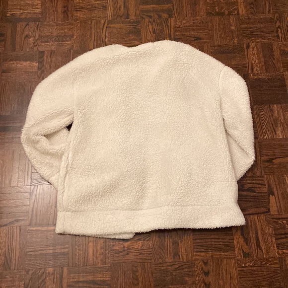 White teddy coat - Picture 3 of 3